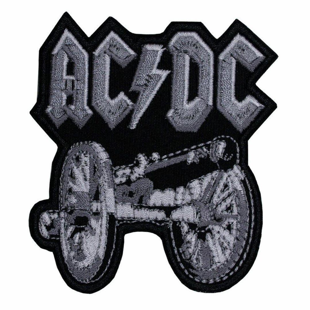 Patch Termoadesiva ACDC – Logo Rosso E Nero, 9,5 X 5 Cm, Per Giacca O Zaino, Hard Rock