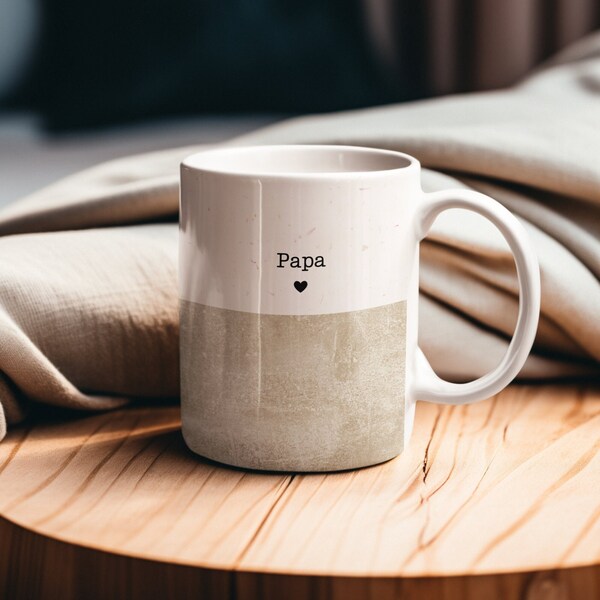 Papa Geschenk Vatertag Fathers Day Cadeau Coffee Mug Robuste Tasse Opa Vatertag Becher Steingut Geschenk Papa Babyankündigung Geburtstag