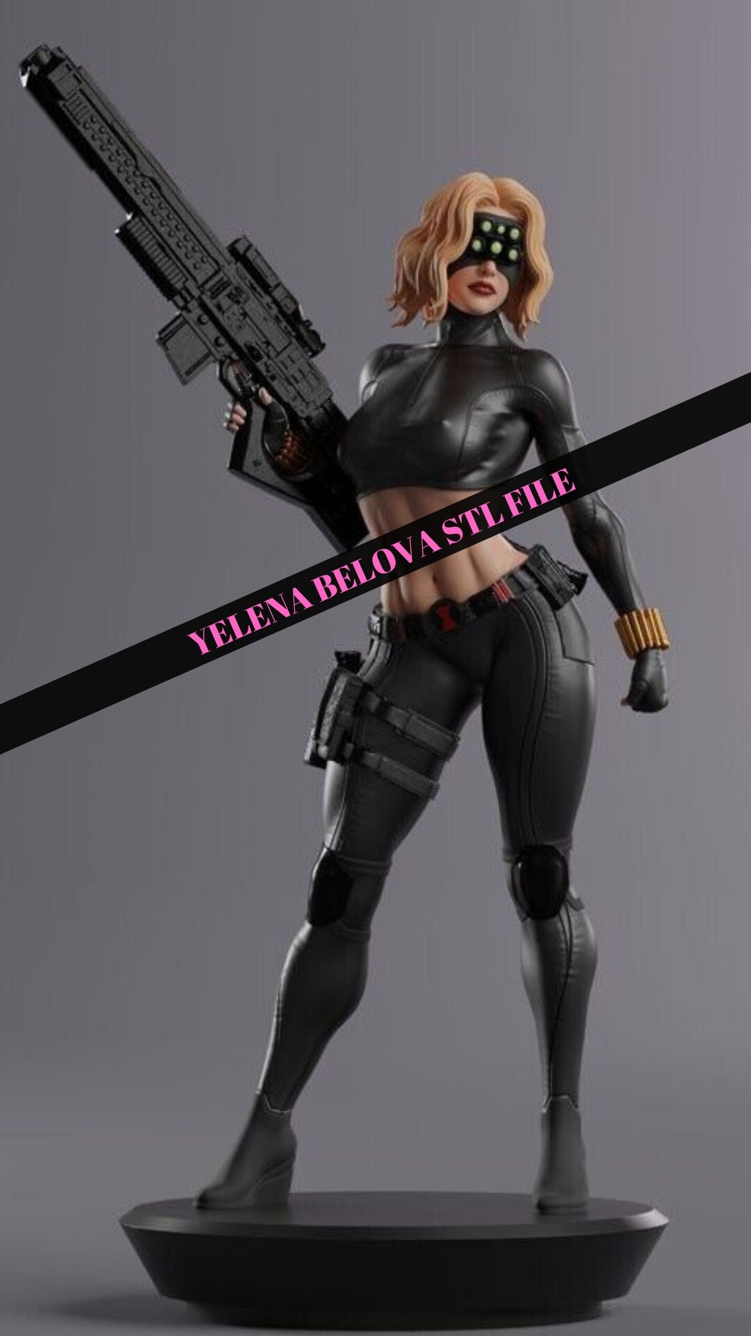 Yelena Belova SFW & NSFW STL File Sexy Nsfw Stl File Anime Girl Nsfw