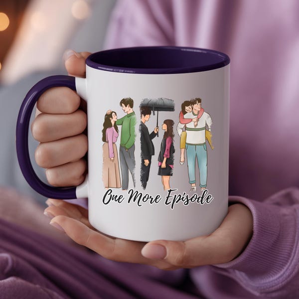 K Drama Mug, One More Episode Korean Drama Coffee Cup, Gift for Korean Lover, Addict, K Drama Gift, Korean Culture, Accent Mug,K Drama Gifts