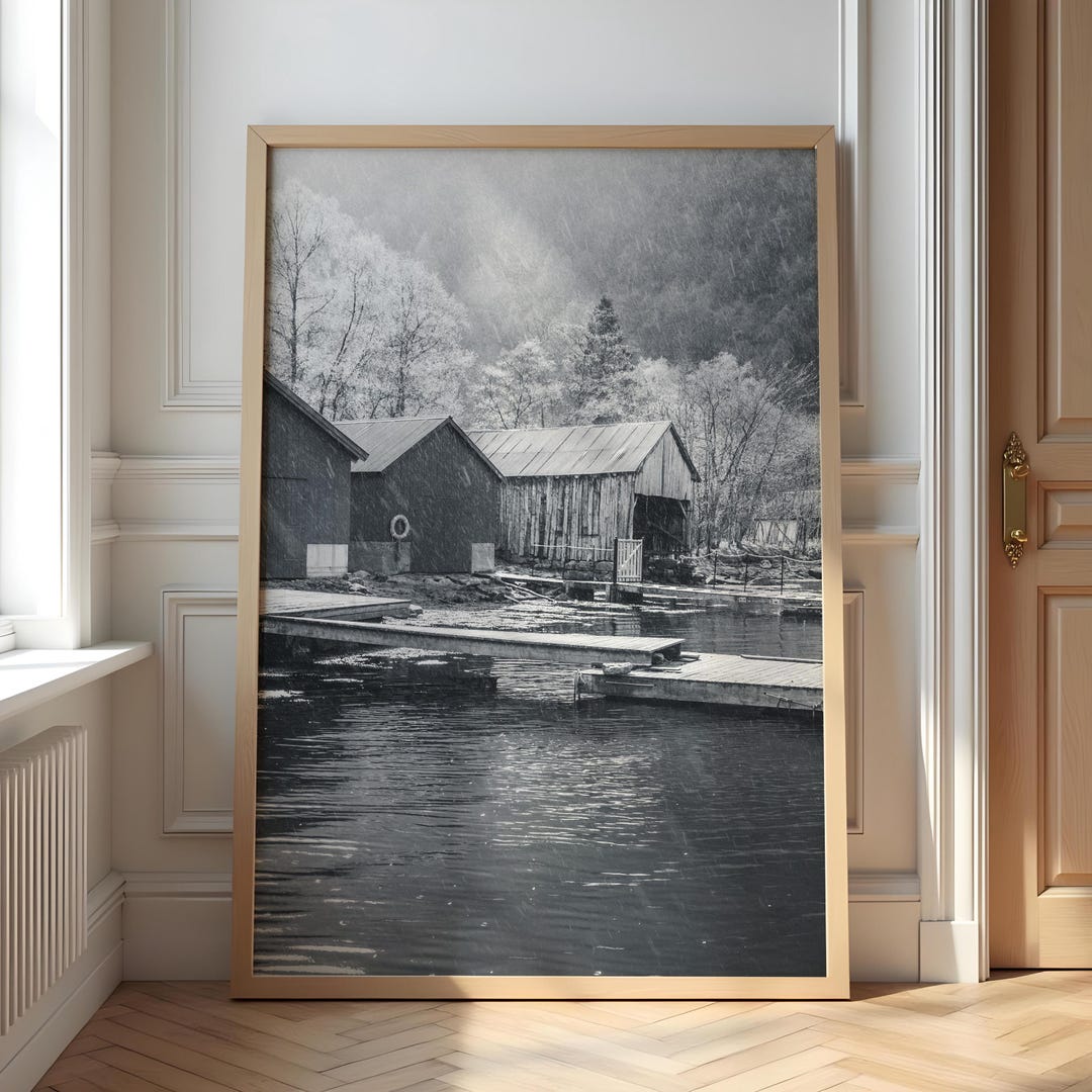 Rainy Day Printable Rainy Autumn Day Cozy Cottagecore Print Cloudy