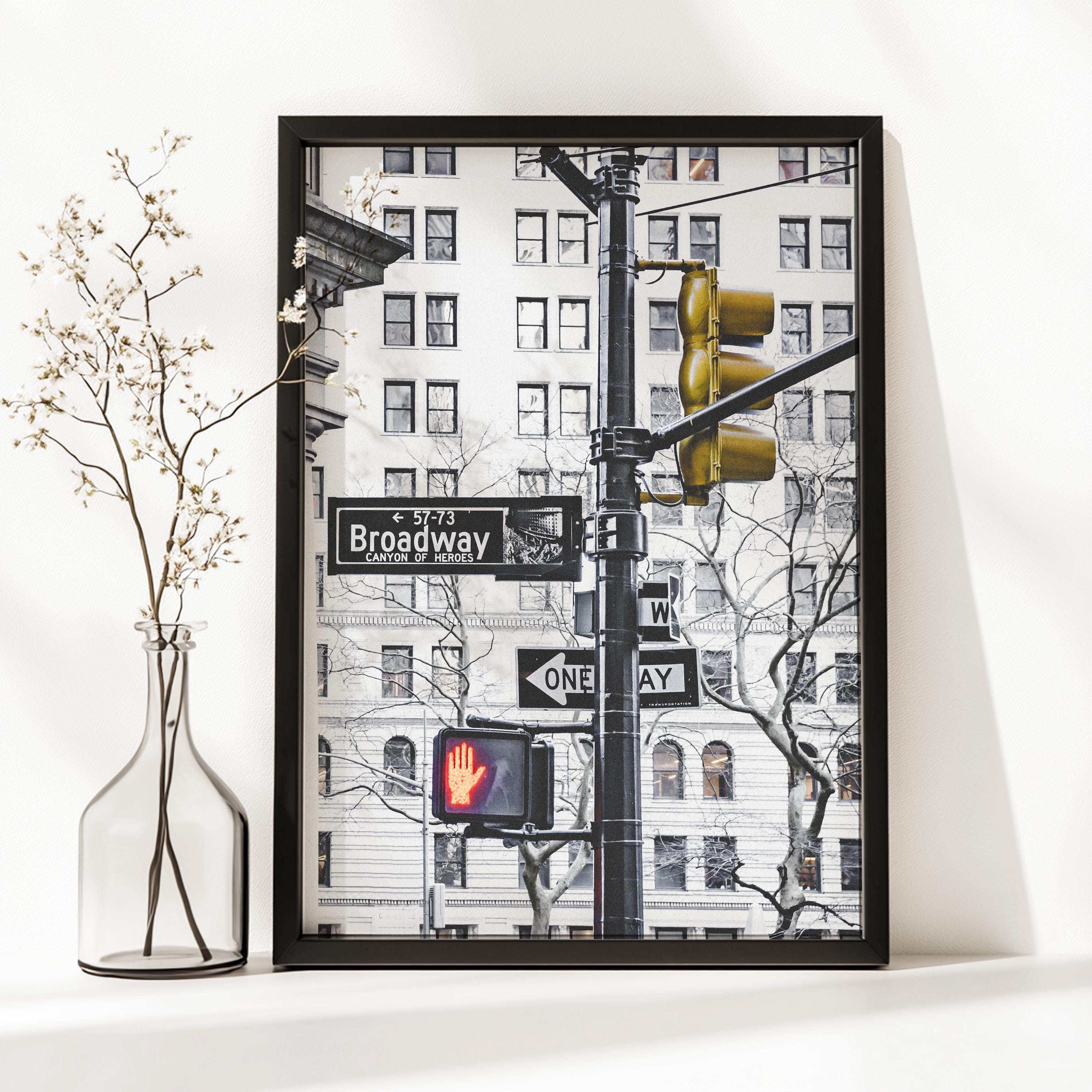 New York City Print Broadway Poster Manhattan Wall Art Broadway