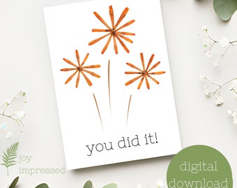 Printable Congratulations Card