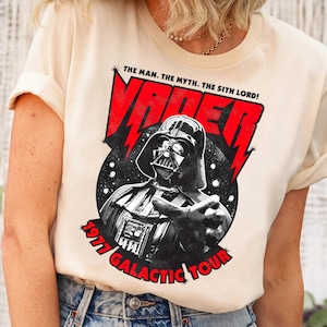 Retro Star Wars Darth Vader The Man & Mythos Shirt, Galaxy'S Edge Reise Unisex T-Shirt, Geburtstagsgeschenk Tee, Disney Outfit, Disney Familien Reise