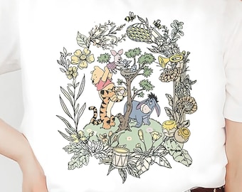 Disney Winnie The Pooh Shirt, Pooh und Freunde Shirt, Winnie The Pooh T-Shirt, Pooh Bär und Co Tee, lustiges magisches Königreich, Disney Familienausflug