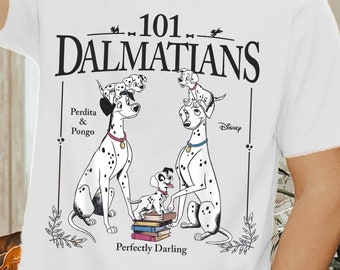 Disney hondenshirt, T-shirt Perdita en Pongo 101 Dalmatiërs, Disneyland Comfort Colors Tee, grappig Magic Kingdom, Disney-gezinsuitje