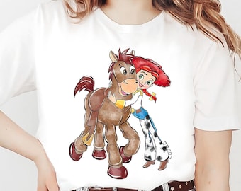 Vintage Disney Toy Story Jessie Bullseye Shirt, Toy Story Jessie And Bullseye T-shirt, Disneyworld Tee, Disney Outfit, Disney Family Trip