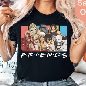 Friends Tv Show Shirt, Attack On Titan T-shirt, Funny Vintage Anime Movie Tee, Unisex Comfort Colors, Birthday gift for Men Women
