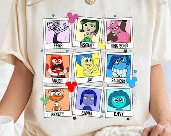 Disney Inside Out Characters Shirt, Inside Out 2 Movie T-shirt, Joy Sadness Anger Envy Tee, Funny Magic Kingdom Shirt, Disney Family Trip