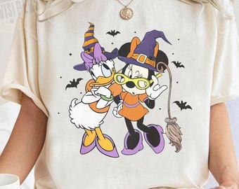 Disney Halloween Minnie und Daisy Hexen Shirt, Gotta Stitck Zusammen T-Shirt, Mickey & Friends T-Shirt, Geburtstagsgeschenk, Disneyland Familienausflug