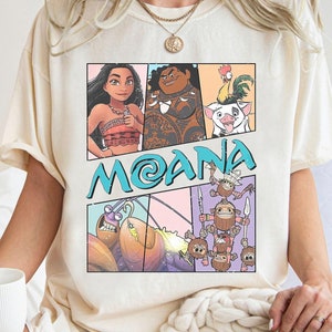 Vintage Disney Moana Shirt, Hei Hei And Pua Floral T-shirt, Moana Princess Disneyland Tee, Funny Magic Kingdom, Disney Family Trip