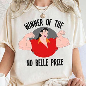 Disney-Schönheit und das Biest Gaston Sieger von keinem Belle-Preis-Shirt, Disneyland-Familienreise-T-Shirt, Komfortfarbe-T-Stück, Disney-Familienurlaub
