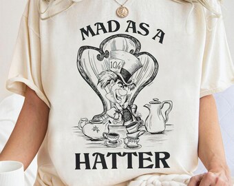 マッドハッター アリス・イン・ワンダーランド Tシャツ、綿100