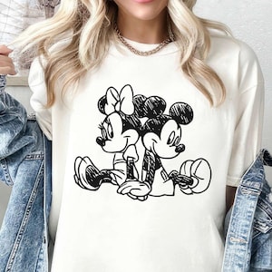 Vintage Mickey And Minnie Shirt, Mickey Ears Unisex T-shirt, Vintage Mickey And Friends Tee, Funny Disney Outfit, Disney Family Trip