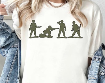 Disney Herren Toy Story Shirt, Spielzeugarmee Soldaten T-Shirt, Armee Toy Story Hollywood Studios T-Shirt, lustiges Disney Outfit, Disney Familienausflug