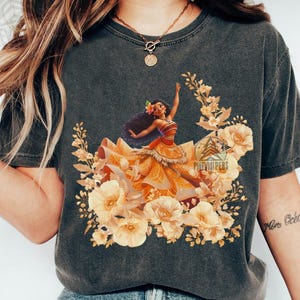 Disney Moana Prinzessin Blumen Halbkreis Shirt, Disney Moana 2 Prinzessin T-Shirt, Geburtstagsgeschenk T-Shirt, Disneyland Familienurlaub Reise Shirt