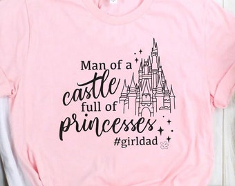 Girl Disney Dad Shirt, Disney Castle Dad, Mens Disney T-shirt, Magic Kingdom Castle, Dad And Daughter Tee, Disney Outfit, Disney Family Trip
