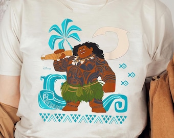 Camisa de película Disney Maui Moana, camiseta de Maui, camiseta Comfort Colors, camisas de regalo de cumpleaños, camiseta Magic Kingdom, viaje familiar a Disneyland