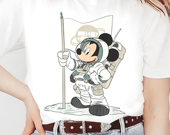 Retro Mickey-shirt astronaut, Disney Mickey Mouse T-shirt, T-shirt Mickey en vrienden, grappig Magic Kingdom, Disney-gezinsuitje, verjaardagscadeau