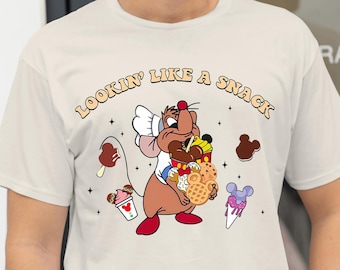Gus Gus Lookin' Like A Snack-tröja, Disney California Adventure Food & Wine Festival-tröja, Disney Askungen-tröja, Magic Kingdom-resa