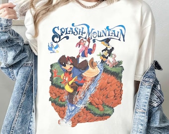Vintage Disneyland Splash Mountain Shirt, Vintage Disney