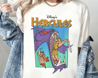 Vintage Disney Hercules Shirt, Hercules und Phil Disney Sweatshirt, Hercules Philoctetes T-Shirt, lustiges magisches Königreich, Disney Familienausflug