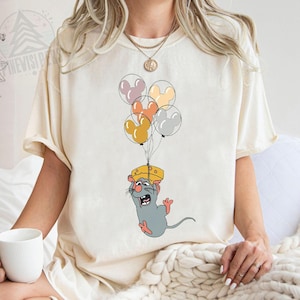 Ratatouille Remy Paris Chef Disney Shirt, Mickey Balloon Remy Mouse T-shirt, Anyone Can Cook Tee, Birthday Gift, Disneyland Family Trip