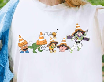 Disney Toy Story Crossing Shirt, You'Ve Got A Friend In Me T-shirt, Woody, Buzz Lightyear, Slinky Dog Character Tee, Birthday Gift Shirts