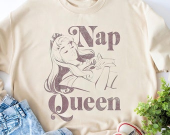 ディズニープリンセスお昼寝女王シャツ、眠れる森の美女Tシャツ、オーロラ姫Tシャツ、誕生日プレゼントシャツ、マジックキングダム、ディズニーランド家族旅行