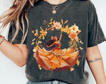Disney Princess Floral Wreath Vintage Shirt, Disney Moana 2 Princess T-shirt, Birthday Gift, Disneyland Shirt, Family Vacation Trip Shirt
