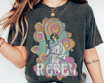 Retro Star Wars Princess Leia Rebel Shirt, Disney Princess Leia T-shirt, Star Wars Galaxy&#39;S Edge Tee, Disney Outfit, Disney Family Trip