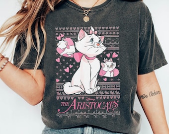 Disney Marie Cat Shirt, Lovely Marie Cat Ugly Sweater T-shirt, Marie Cat Aristocats Tee, Magic Kingdom, Disney Family Trip, Birthday Gift
