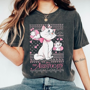 Disney Marie Cat-shirt, mooie Marie Cat Ugly Sweater T-shirt, Marie Cat Aristocats-T-shirt, Magic Kingdom, Disney-gezinsuitje, verjaardagscadeau