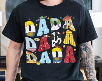 Dada Disney Toy Story Dad Day Shirt, Toy Story Movie Woody Buzz Lightyear Sweatshirt, Disney Father Day Gift Tee, Magic Kingdom, Family Trip