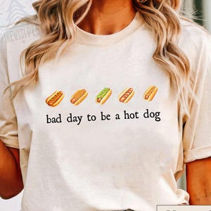 Retro Bad Day To Be A Hot Dog Shirt, Funny 4Th Of July T-shirt, Labor Day Shirt, Vintage Hotdog Shirt, Comfort Colors Tee, Family Shirt