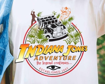 Disney Retro jaren 90 Shirt, Vintage Indiana Jones Ride T-shirt, Comfort Colors Tee, Funny Magic Kingdom, Disney Family Trip, Verjaardagscadeau