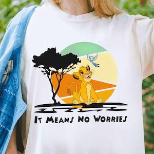 Disney Lion King Animal Kingdom Simba Timon Pumbaa Shirt, Lion King Hakuna Matata It Means No Worries T-shirt, Disney Family Safari Trip Tee