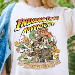 Mickey And Friends Indiana Jones Adventure Shirt, Disneyland Ride T-shirt, Disney Indiana Jones Tee, Disney Outfit, Disney Family Trip