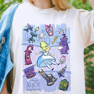 Disney Alice In Wonderland Shirt, Alice In Wonderland Wildflower T-shirt, Disney Princess Tee, Funny Magic Kingdom, Disney Family Trip