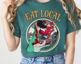 Retro Disney Peter Pan Shirt, Funny Tick-Tock The Crocodile Captain Hook Eat Local Sweatshirt, Peter Pan Tinker Bell Tee, Magic Kingdom Trip