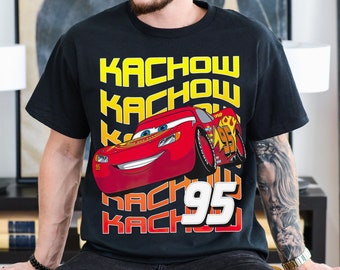 Lightning Mcqueen Kachow 95 Shirt, Disney Cars Lightning Mcqueen Sweatshirt, Cars Land Piston Cup Tee, Magic Kingdom, Disney Family Trip