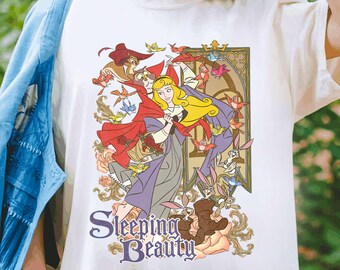 Koszulka Disney Movie Sleeping Beauty, Bluza Aurora Princess Disney Girl, Koszulka Comfort Colors, Zabawne Magic Kingdom, Rodzinna wycieczka Disney