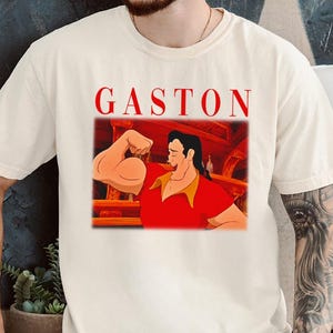 Disney Gaston 90S Retro Shirt, Die Schöne und das Biest T-Shirt, Comfort Color T-Shirt, Geburtstagsgeschenk T-Shirt, Disneyland Familienurlaub Reise Shirt