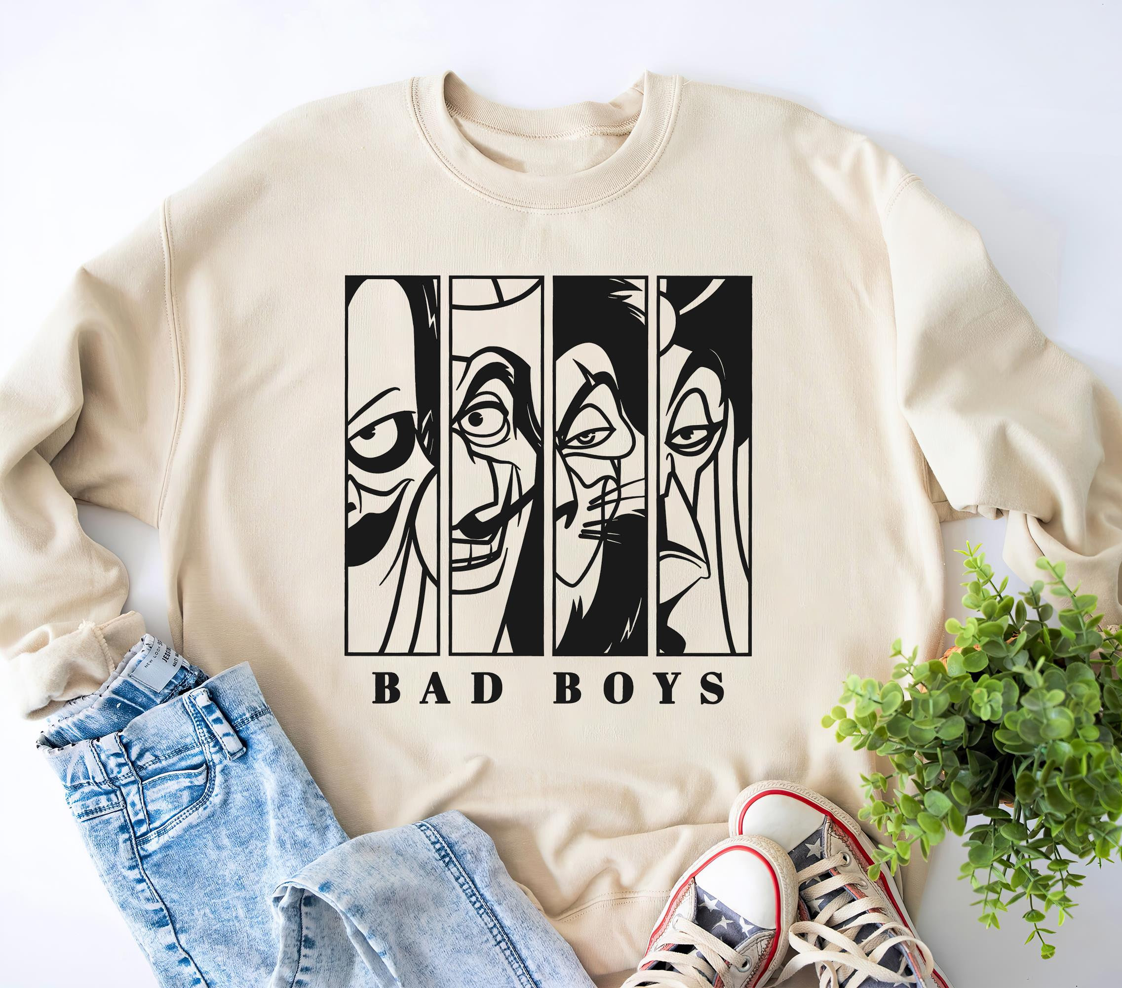 DISNEY VILLANS Bad Boys Tシャツ Vintage 90's Disney Villains Bad Boys Shirt Mickey Disney