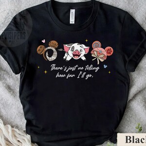 Vaiana Pua-tröja, Hur långt jag ska gå-tröja, Pua Pig Disney-resa, söta öron Vaiana-karaktärströja, polynesiskt tema, söta Disneyland-tröjor bild 6