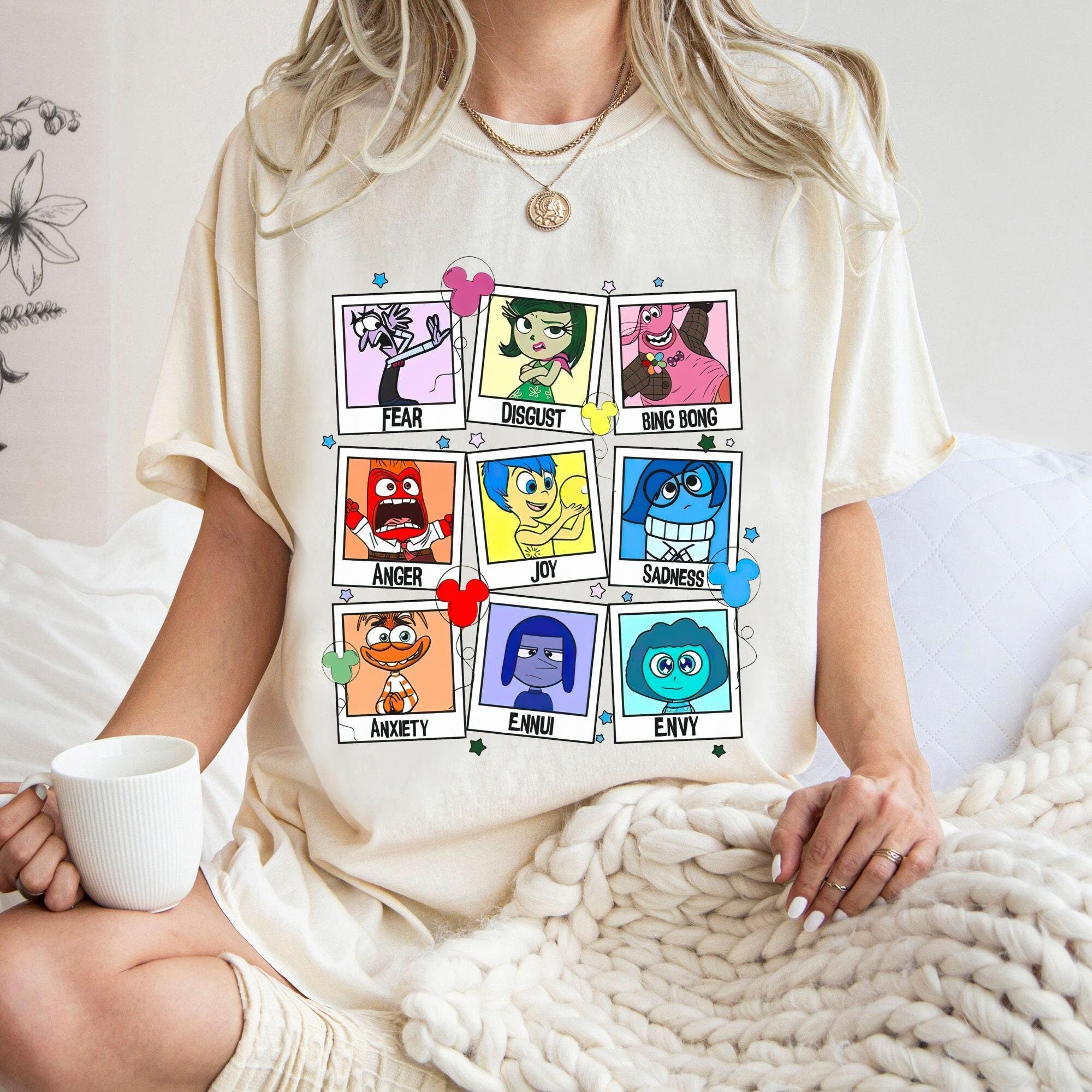 Disney Inside Out Characters Shirt, Inside Out 2 Movie T-shirt 