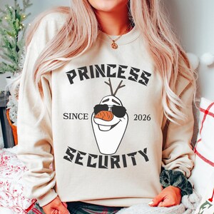Disney Princess Security Shirt, Funny Girl Dad Olaf Tee, Frozen Family Trip Outfit, Magic Kingdom Vacation Fathers Day Gift, Cool Mens Shirt image 7
