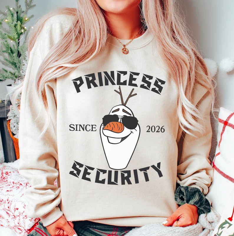 Disney Princess Security Shirt, Funny Girl Dad Olaf Tee, Frozen Family Trip Outfit, Magic Kingdom Vacation Fathers Day Gift, Cool Mens Shirt image 7