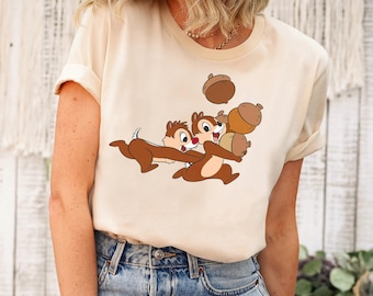 Disney Chip N Dale Chipmunks Acorn Run Shirt, Retro Chip N Dale T-shirt, Comfort Colors Tee, Magic Kingdom, Disney Family Trip Birthday Gift