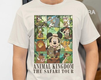 Mickey y sus amigos Disney Animal Kingdom La camisa Safari, Vintage El Rey León Safari Modo Sudadera, Camiseta de viaje familiar, Magic Kingdom